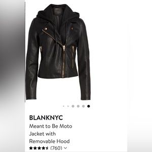 Motorcycle jacket faux leather- Medium